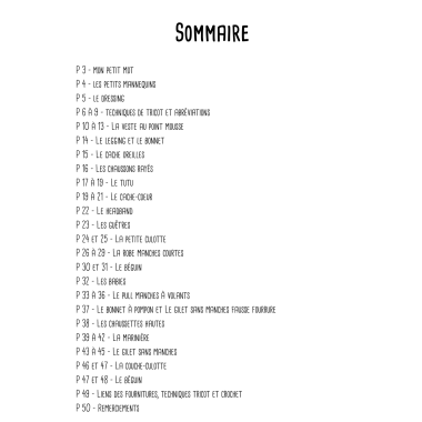 Livre tricots faciles pour ma poupée