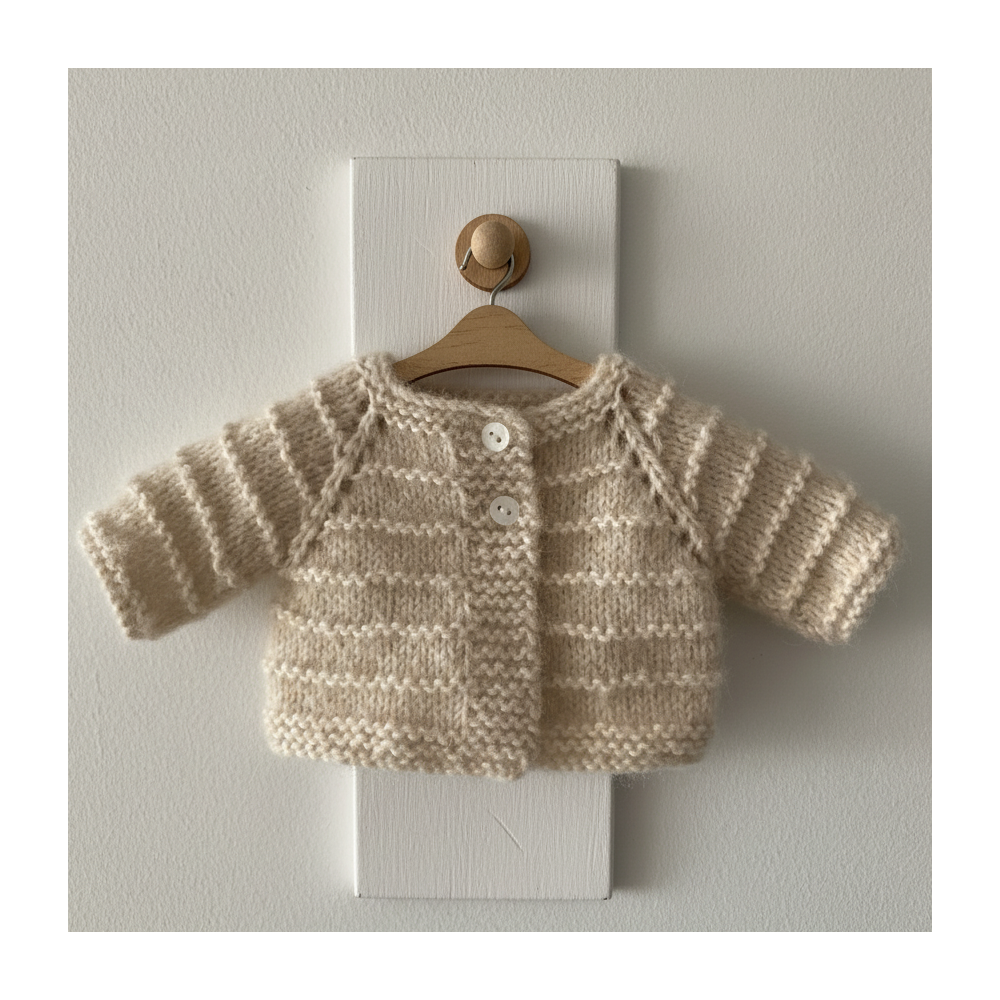 Cardigan Noëlia pour poupée