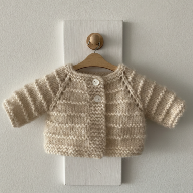 Cardigan Noëlia pour poupée