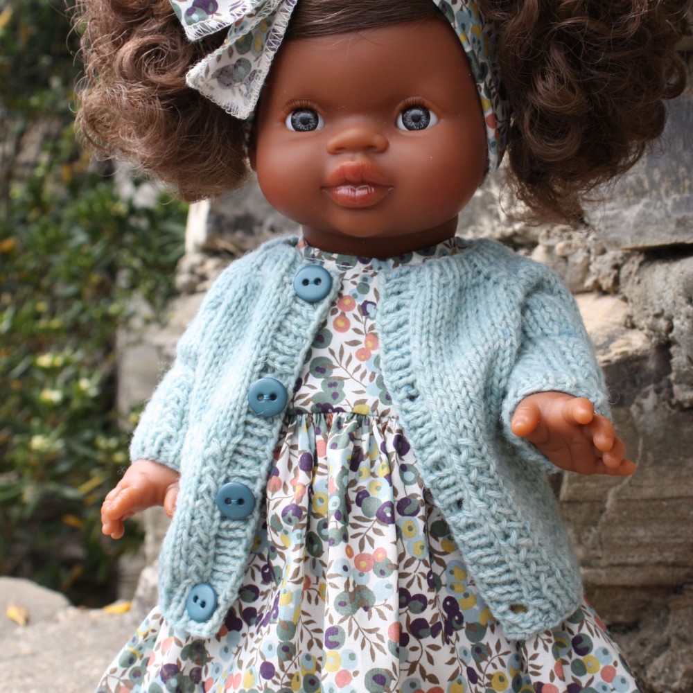 Cardigan Anaë pour poupée