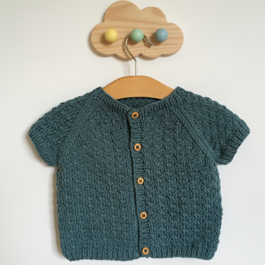 Cardigan layette Petit biscuit