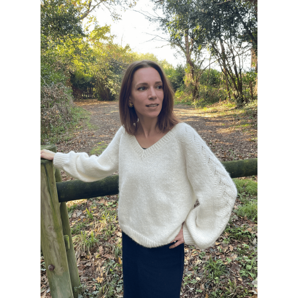 Pullover femme Heidi et son bandeau assorti