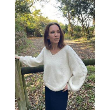 Pullover femme Heidi et son bandeau assorti