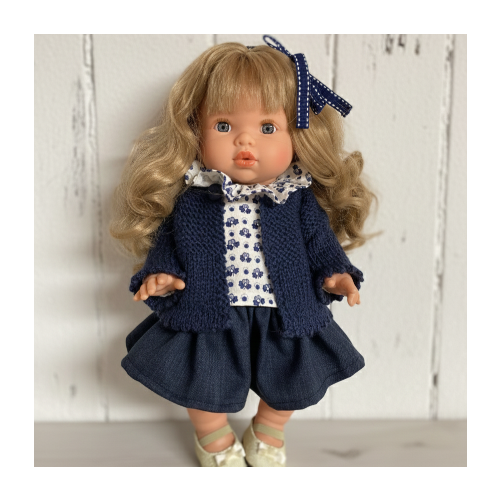 Kit Noël 2025 : cardigan, chemisier et jupe pour ma poupée