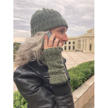 Ensemble bonnet Funky et mitaines Peggy