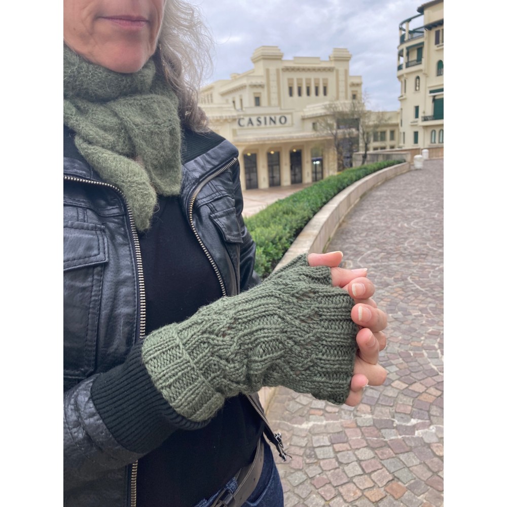 Ensemble bonnet Funky et mitaines Peggy