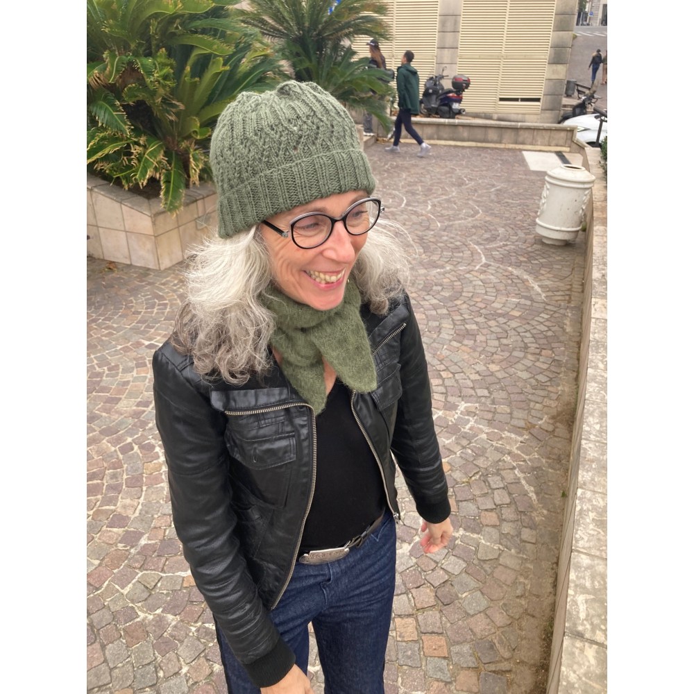 Ensemble bonnet Funky et mitaines Peggy