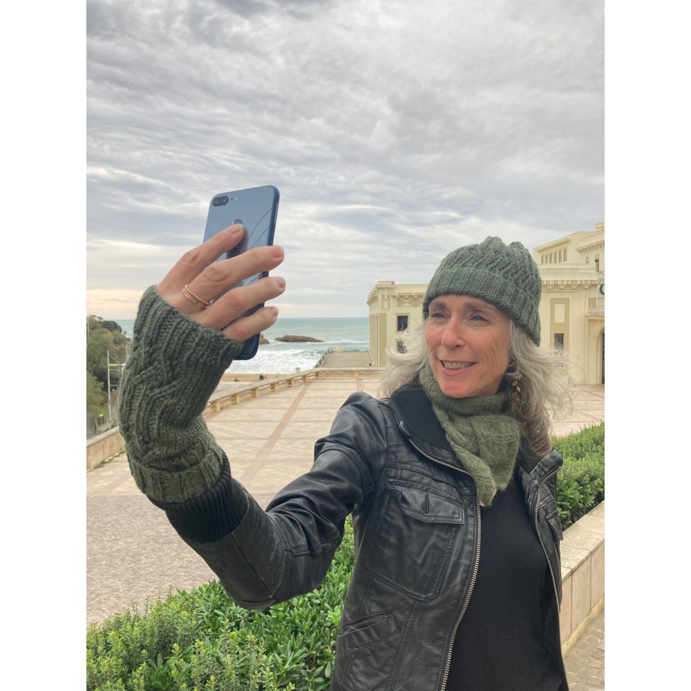 Ensemble bonnet Funky et mitaines Peggy