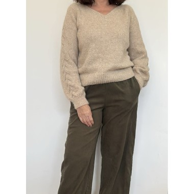 Pullover femme Heidi et son bandeau assorti